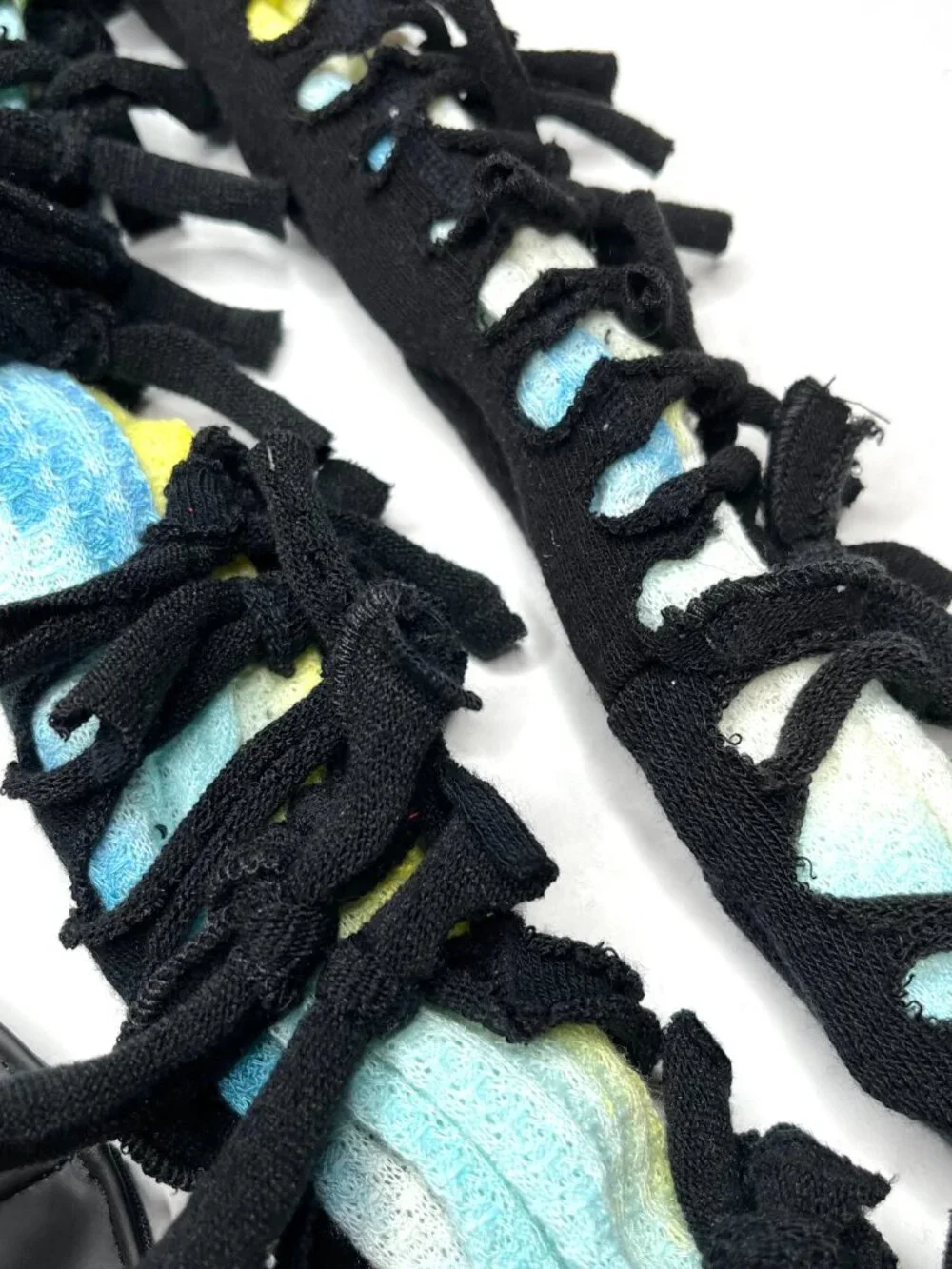 BUNDLE DEAL! Mummy Gloves Black Blue Leather Look Mask Choker Necklace Handmade